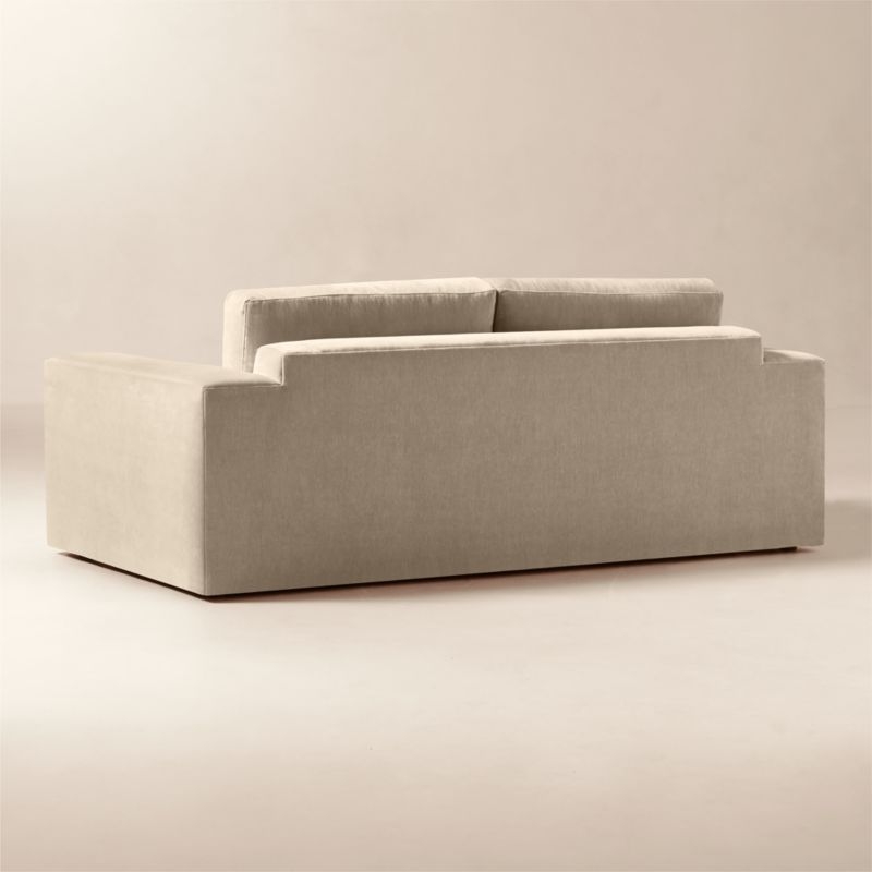 Berkeley 78" Taupe Performance Velvet Sofa - Image 1