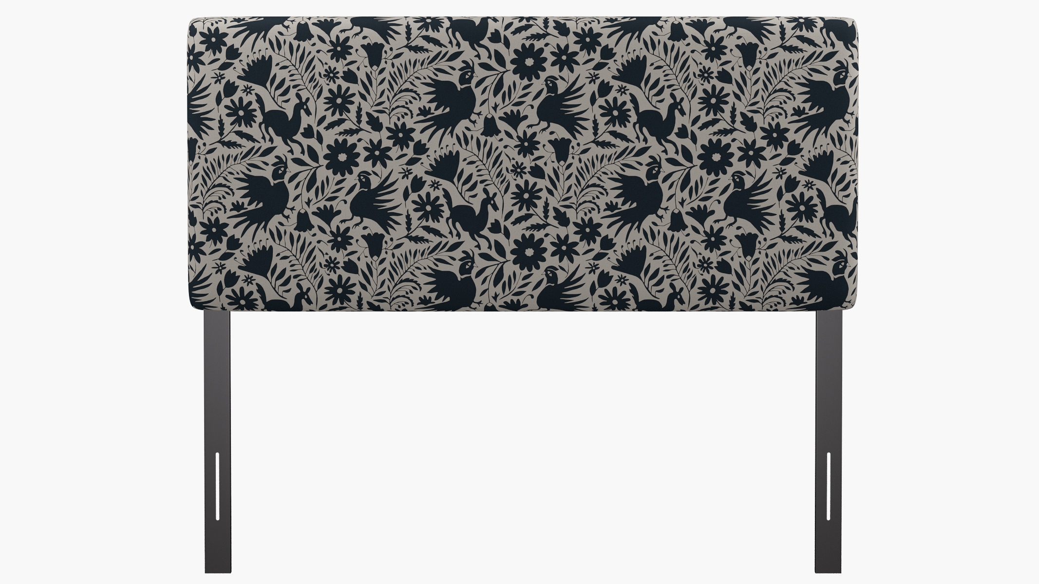 Square Back Headboard, Ink Frida, Queen - Image 1