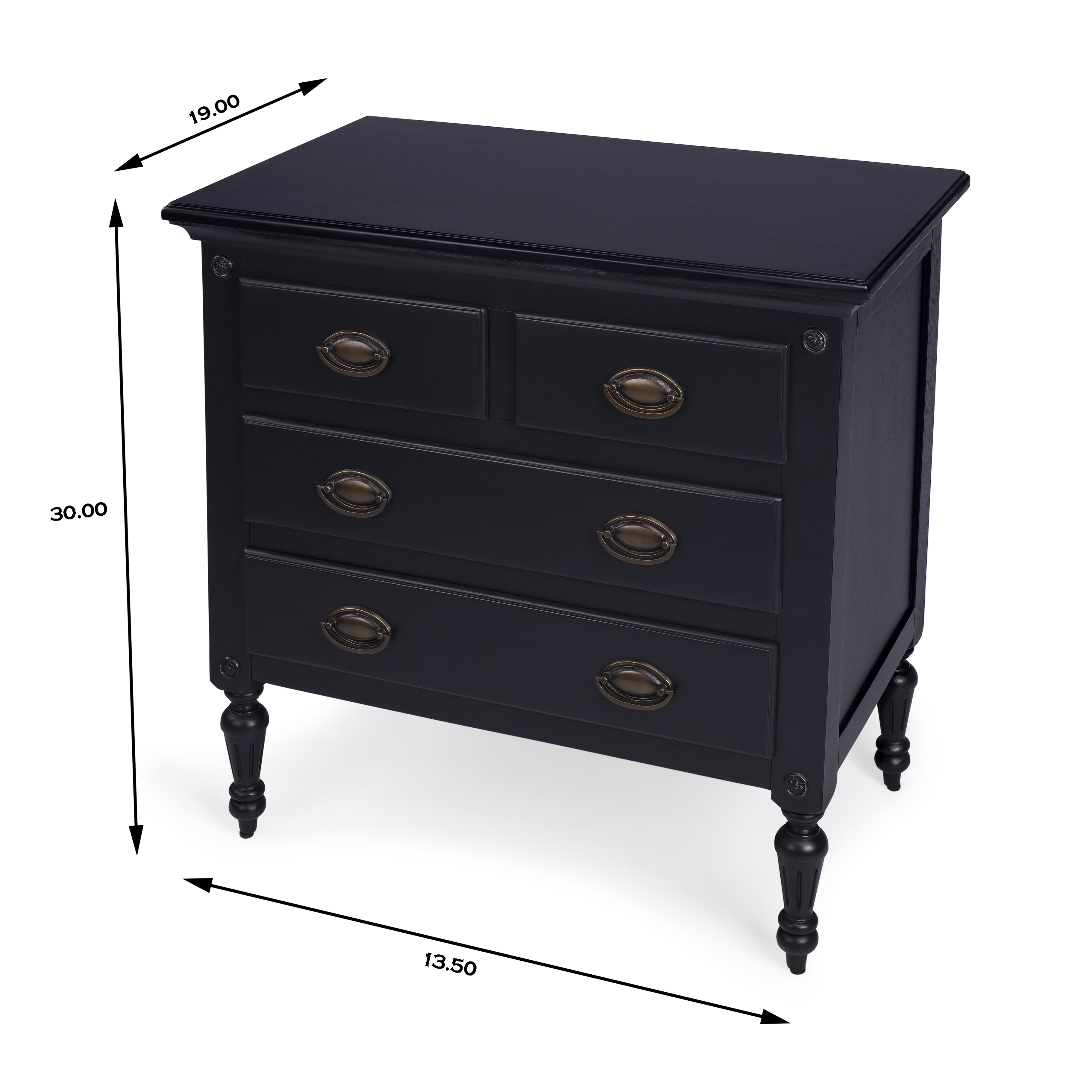 Easterbrook Black 4 Drawer Chest - Image 2