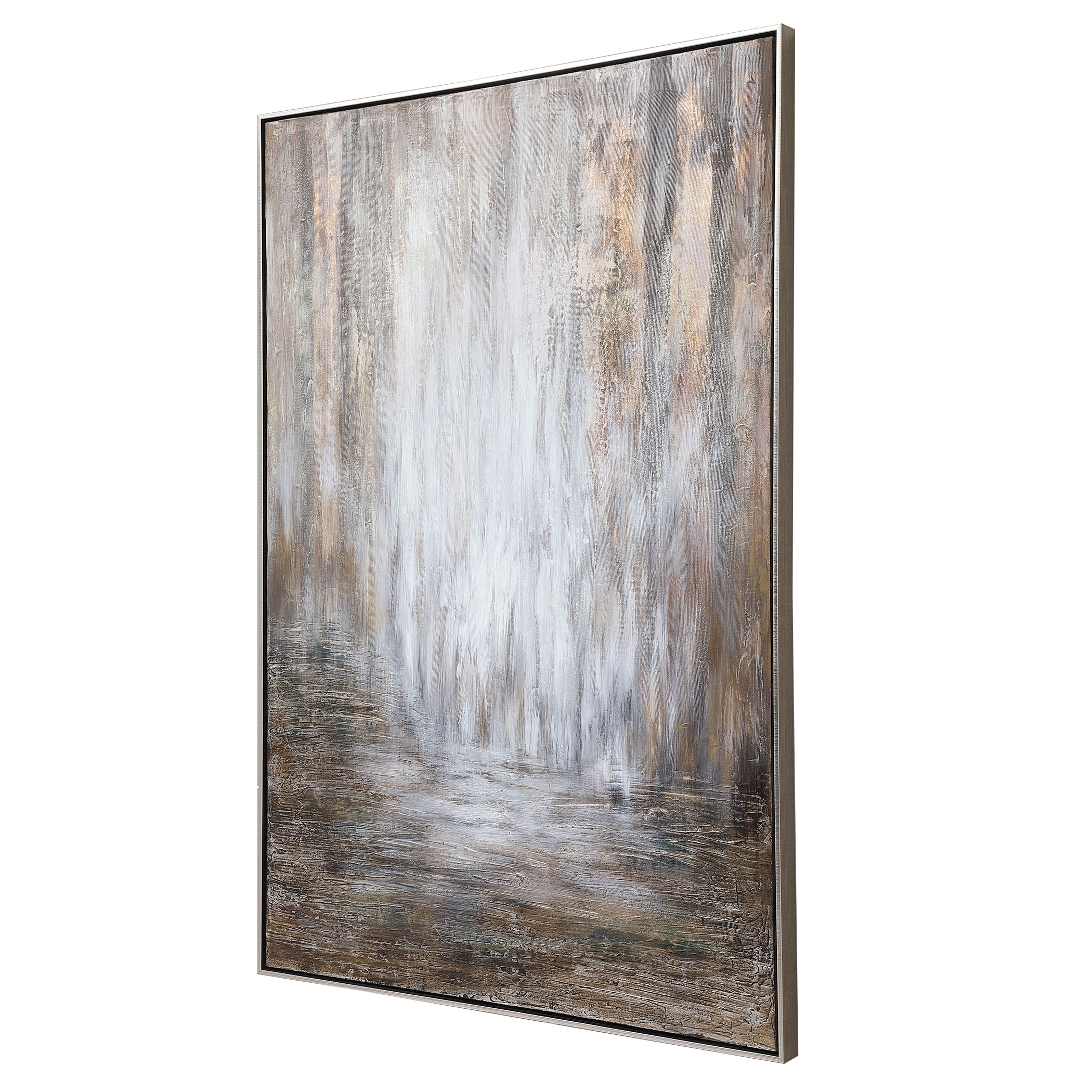 Desert Rain, Hand Painted Abstract Art, 41.25" x 61.25" - Image 4
