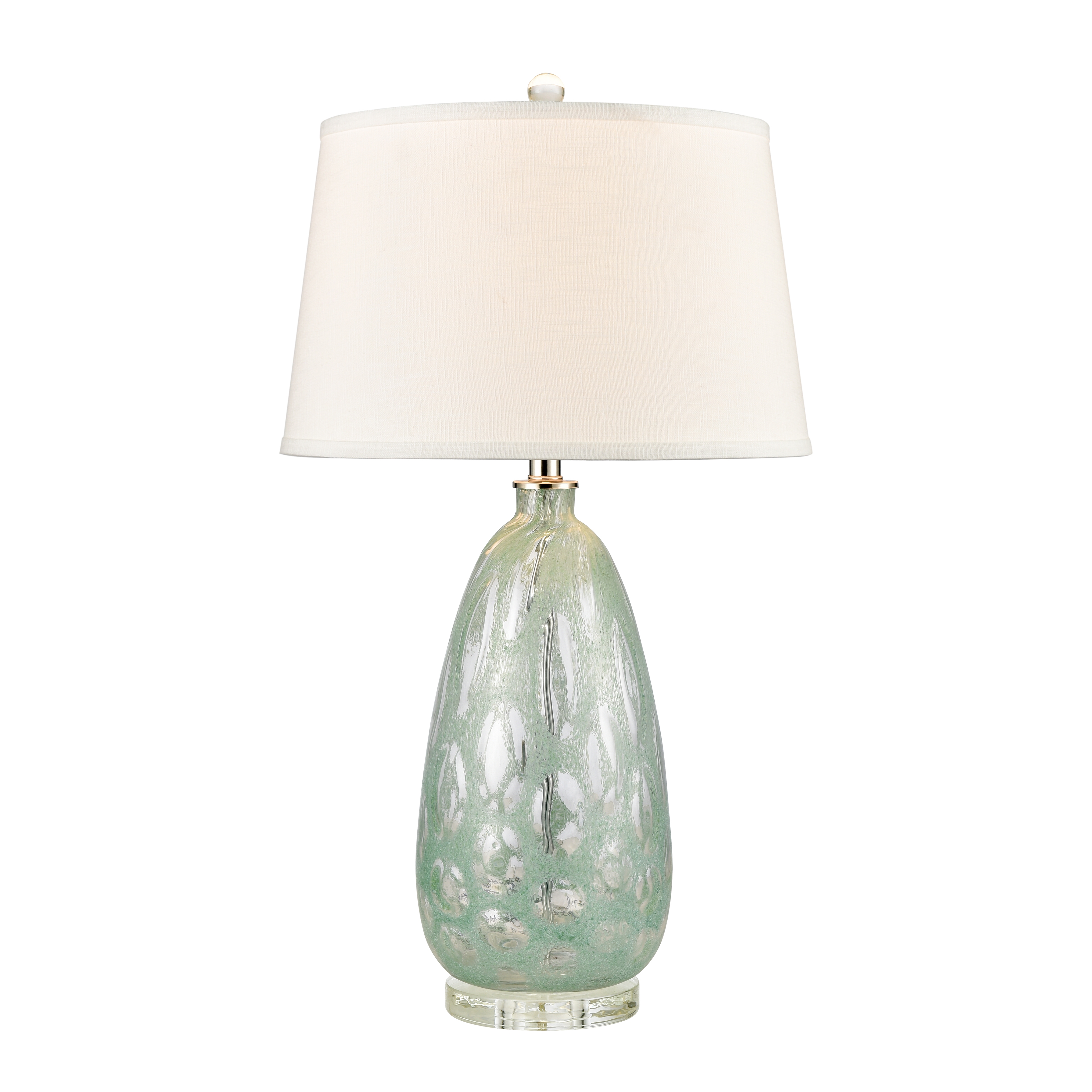 Bayside Blues 29'' High 1-Light Table Lamp - Mint - Image 0