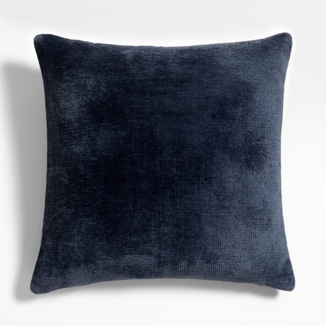Revasser Chenille 23x23 Ombre Blue Throw Pillow Cover by Athena Calderone - Image 0