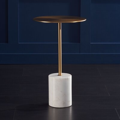 Ance Marble Base Round Accent Table - Image 0