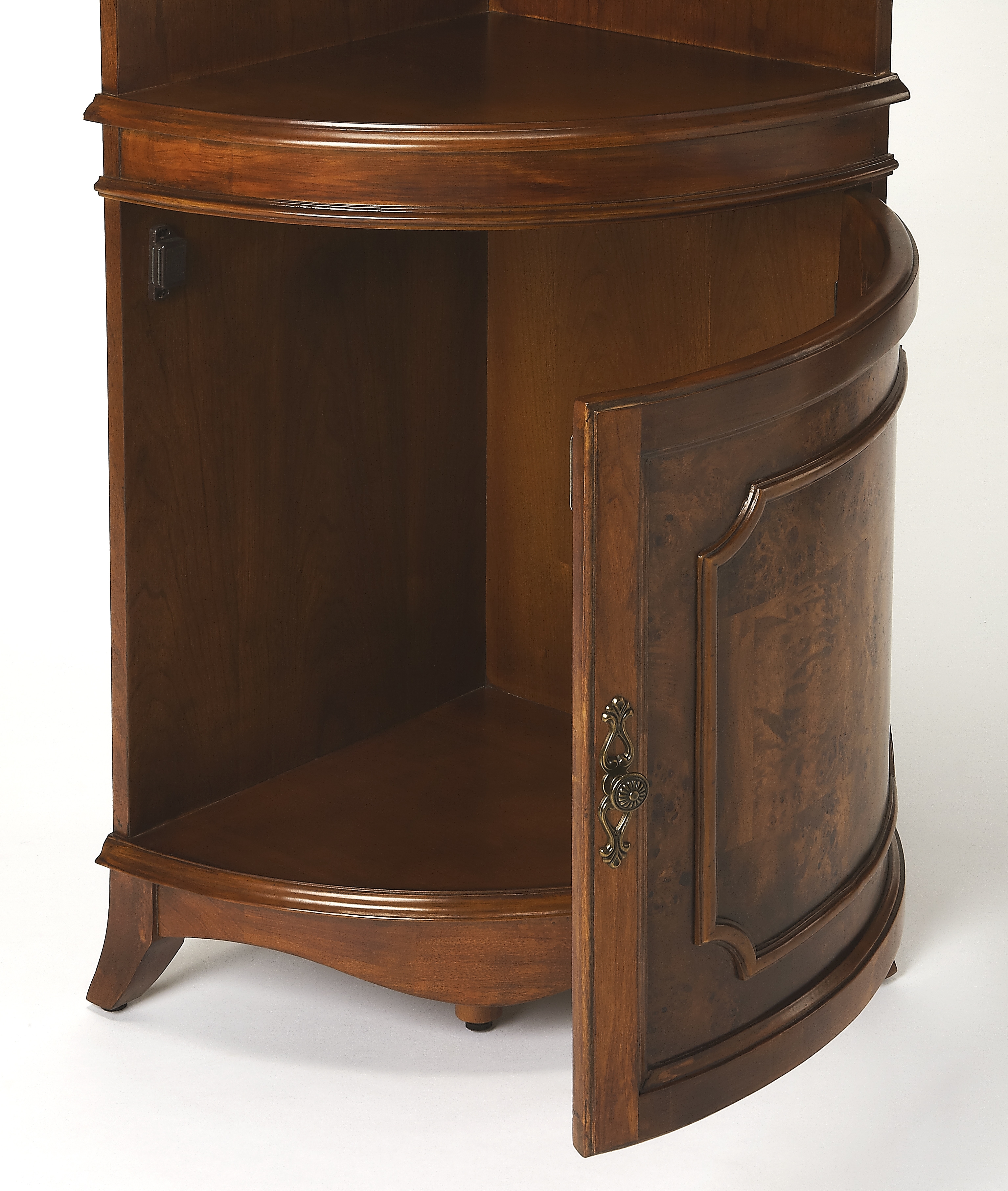 Dowling Olive Ash Corner Cabinet - Image 1