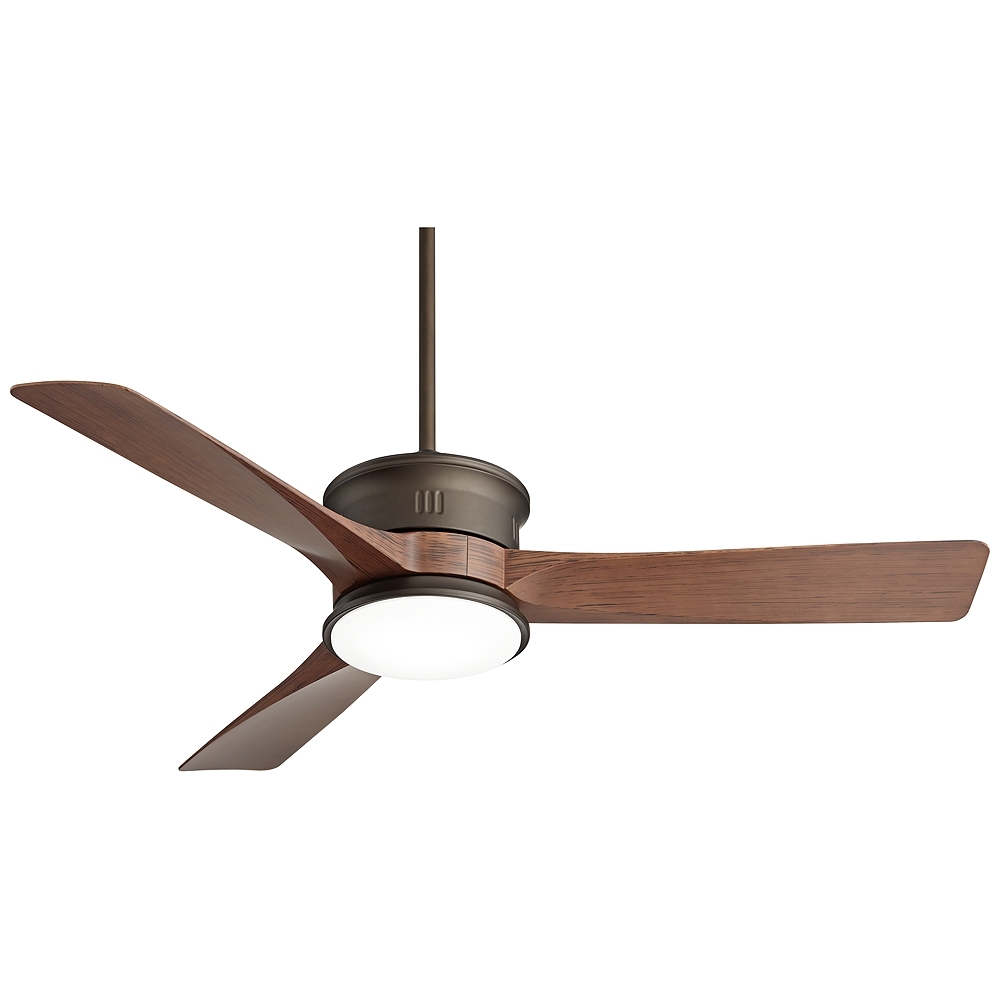 54" Casa Vieja Key West Bronze Wet Outdoor LED Ceiling Fan with Remote - Image 0