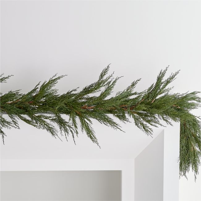 Faux Cypress Christmas Garland 72" - Image 0