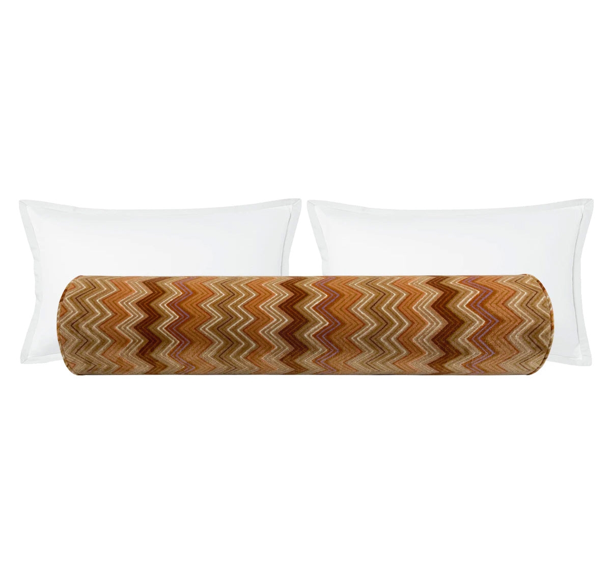 THE BOLSTER :: CAPRIO CUT VELVET // AMBER - TWIN XL // 9" X 30" - Image 0