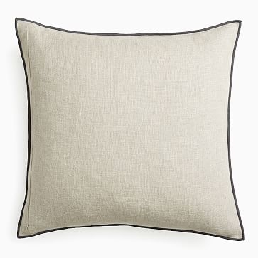 Classic Linen Pillow Cover, 24"x24", Natural, Set of 2 - Image 3