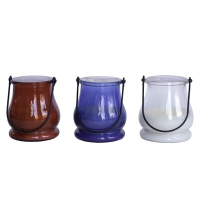 Longshore Tides 5 Oz. Red, White & Blue Glass Citronella Candle, 6-Pack - Image 0