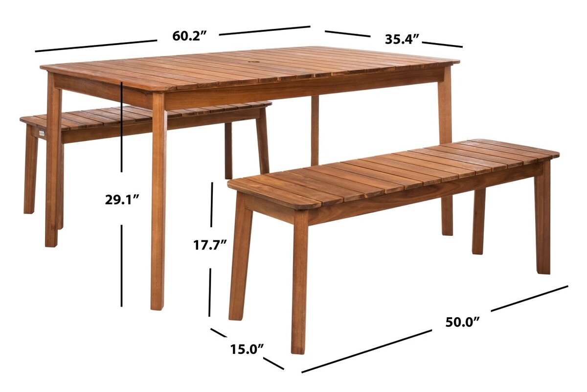 Europa Dining Set - Natural - Safavieh - Image 8