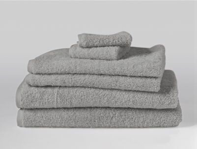 Coyuchi Cloud Loom 100% Cotton Hand Towel Color: Gray - Image 0