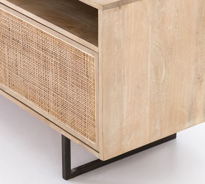 Dolores Cane Media Console, Natural - Image 4