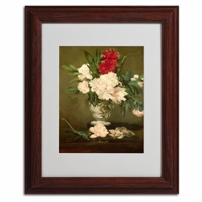 Vase of Peonies, 1864 by Edouard Manet Framed Painting Print - Image 0