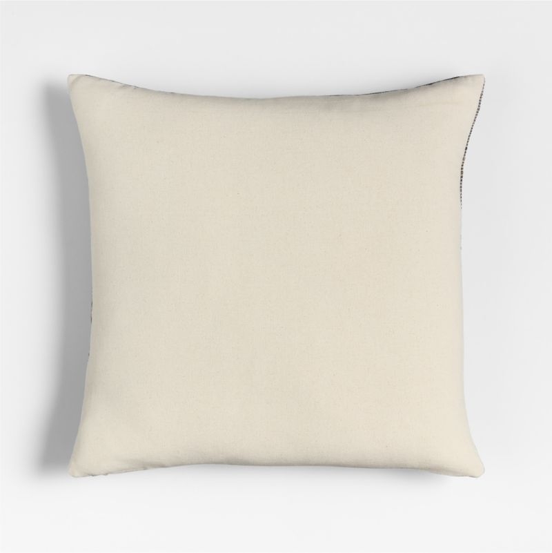 Etta Silk Wool Blend 20"x20" Multi Throw Pillow with Down-Alternative Insert - Image 1