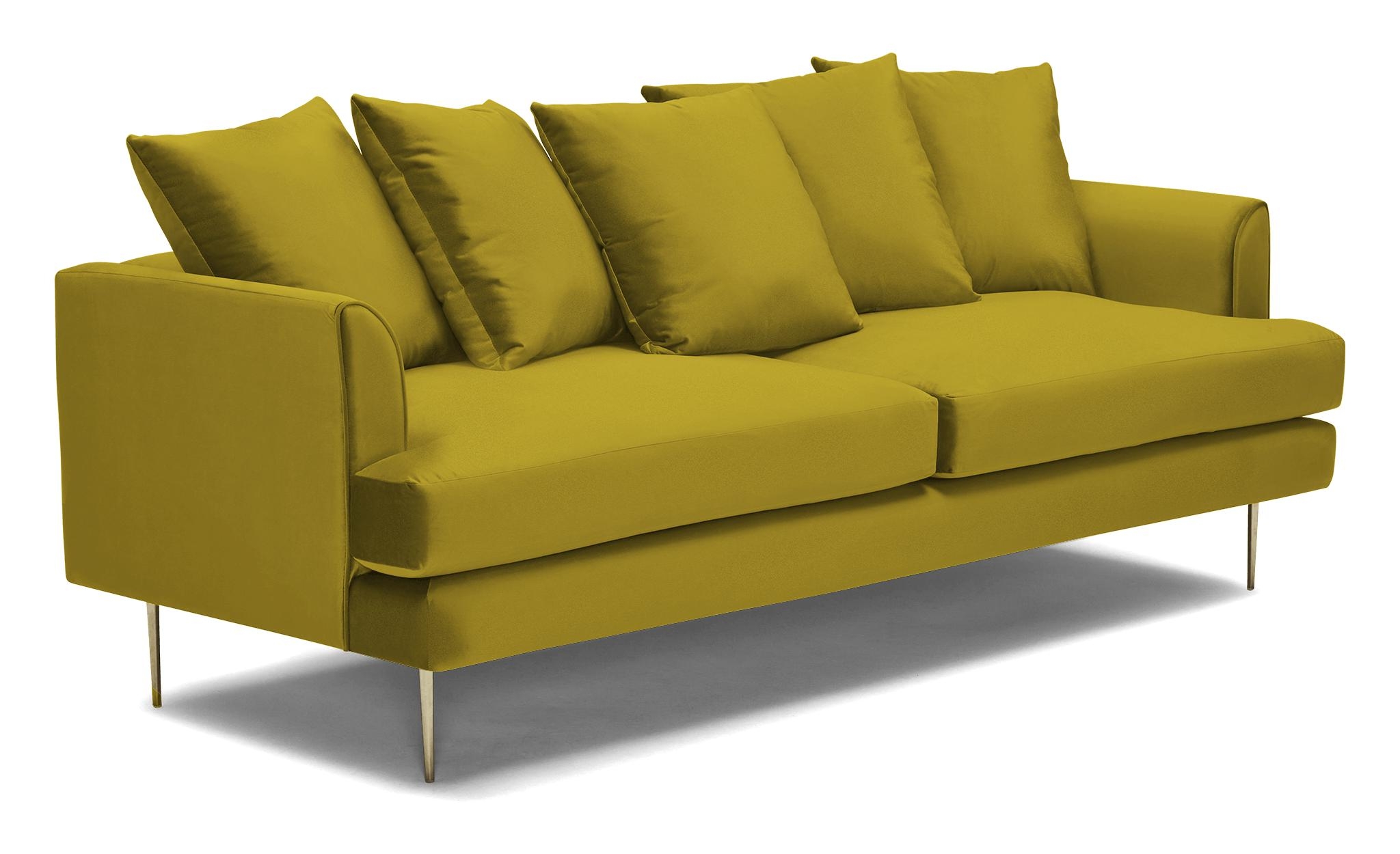 Yellow Aime Mid Century Modern Sofa - Bloke Goldenrod - Image 1