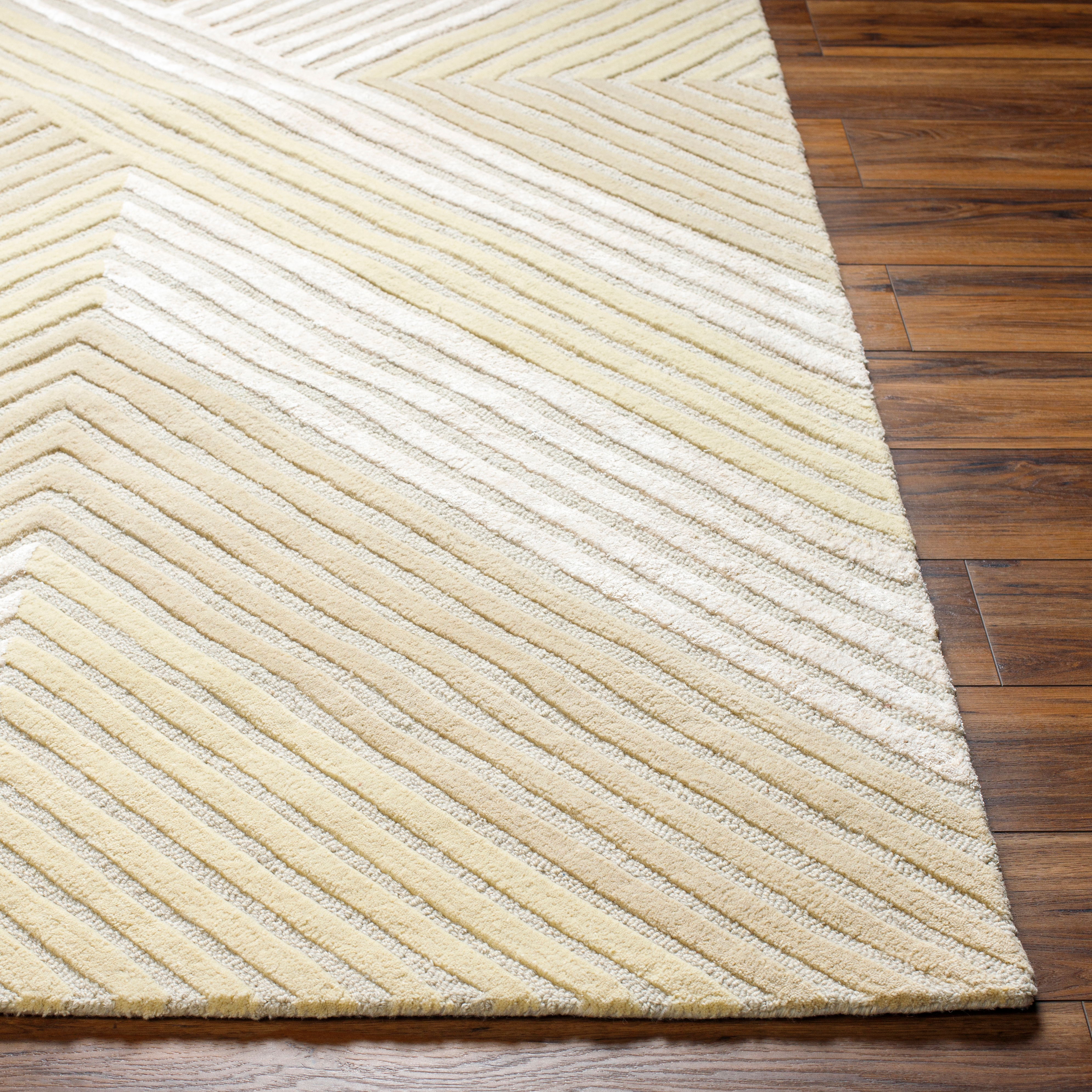 Tallinn Beige Indoor 2' x 3' Handmade Rug - Image 1