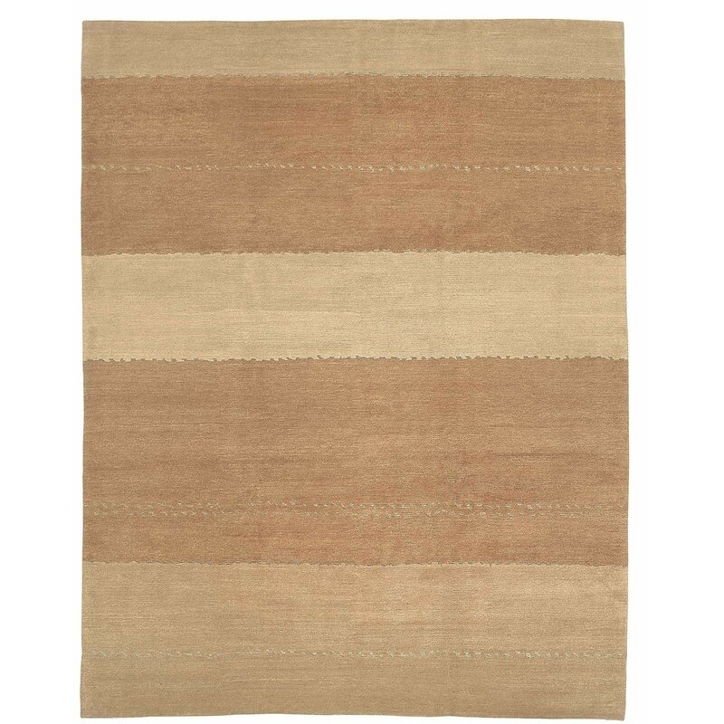 Tufenkian Tapeats Hand-Knotted Wool Sandstone Area Rug Rug Size: Rectangle 3' x 5' - Image 0