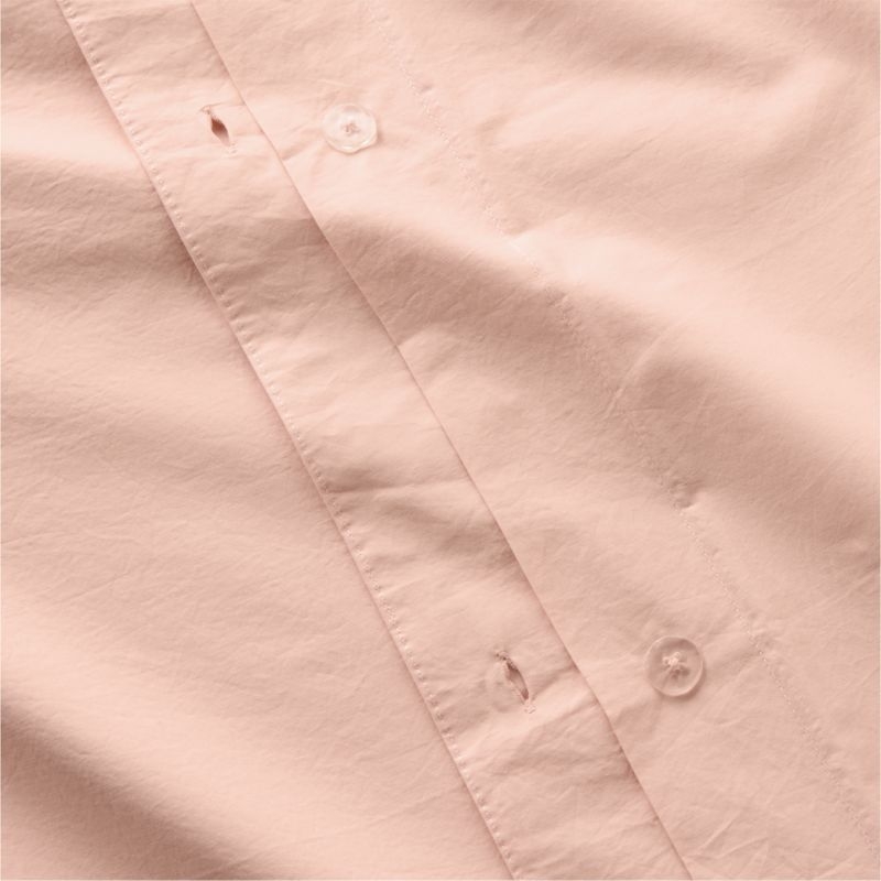 Cozy Cloud Washed Organic Cotton Elegant Pink Twin XL Duvet Cover - Image 3