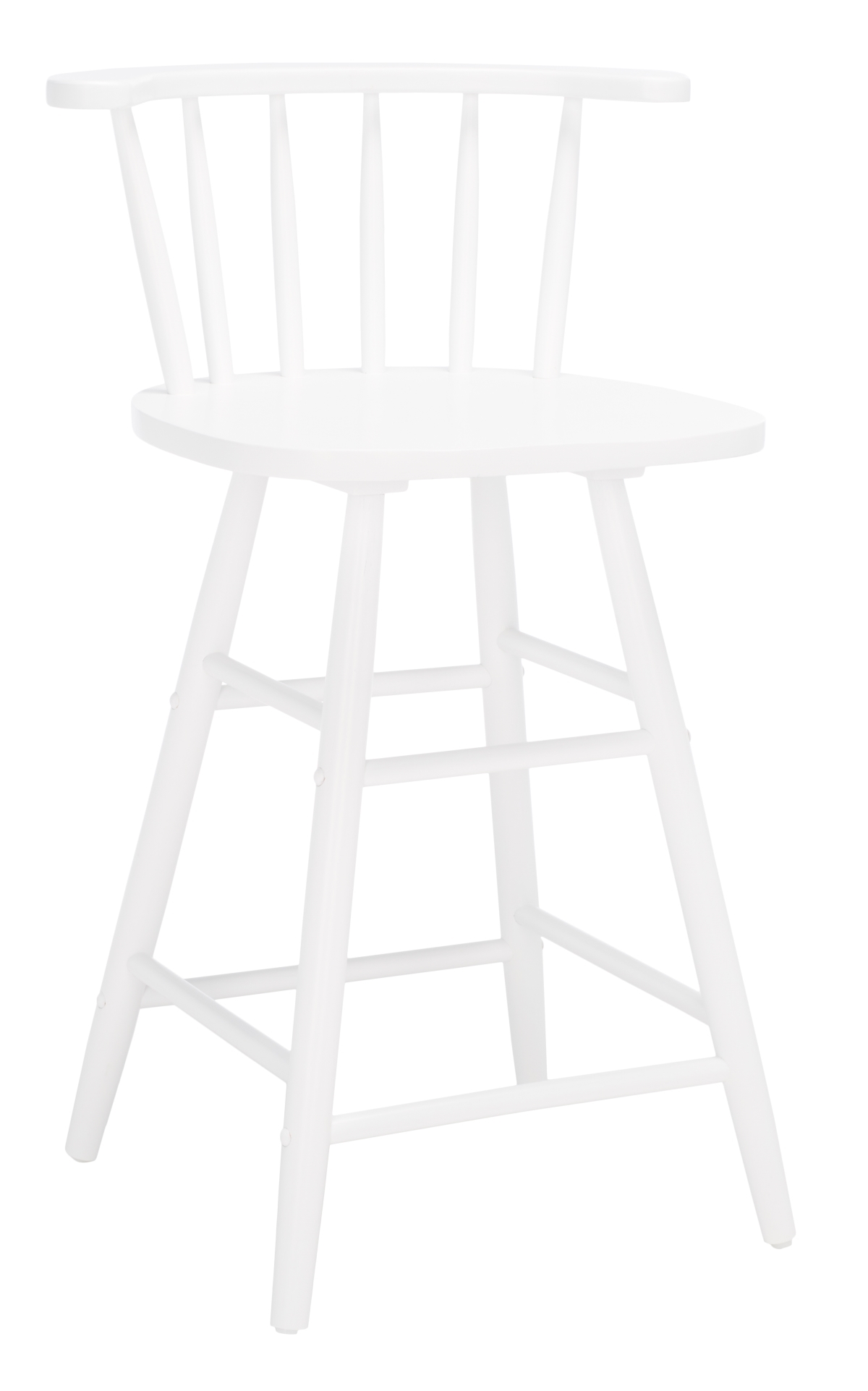 Jay Wood Counter Stool - White - Safavieh - Image 4