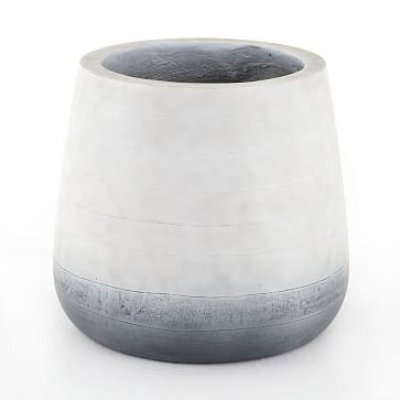 Ingall Round Planter, Ficonstone, Gray Ombre, 17.75"D X 19.75"H - Image 0