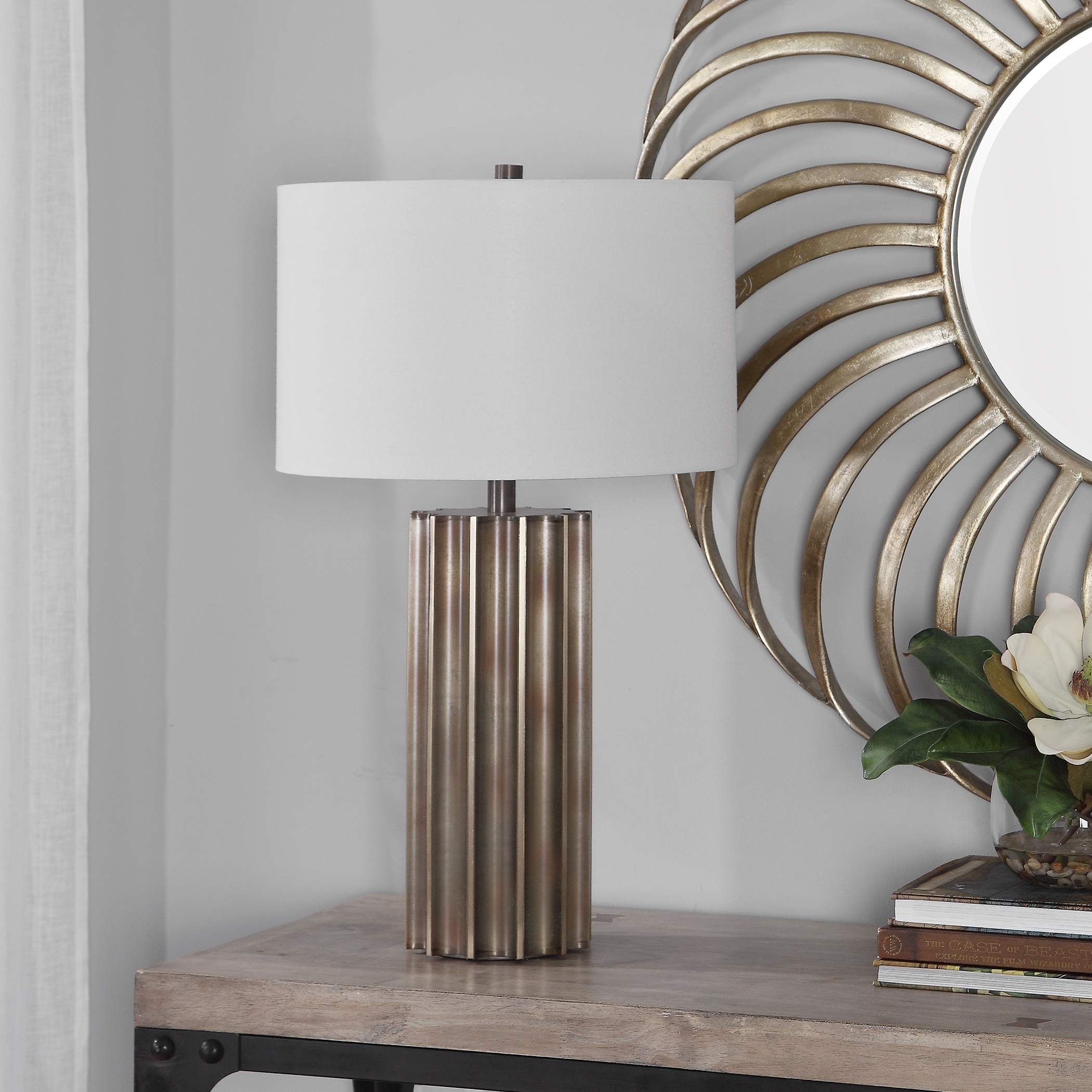 Khalio Gun Metal Table Lamp - Image 2