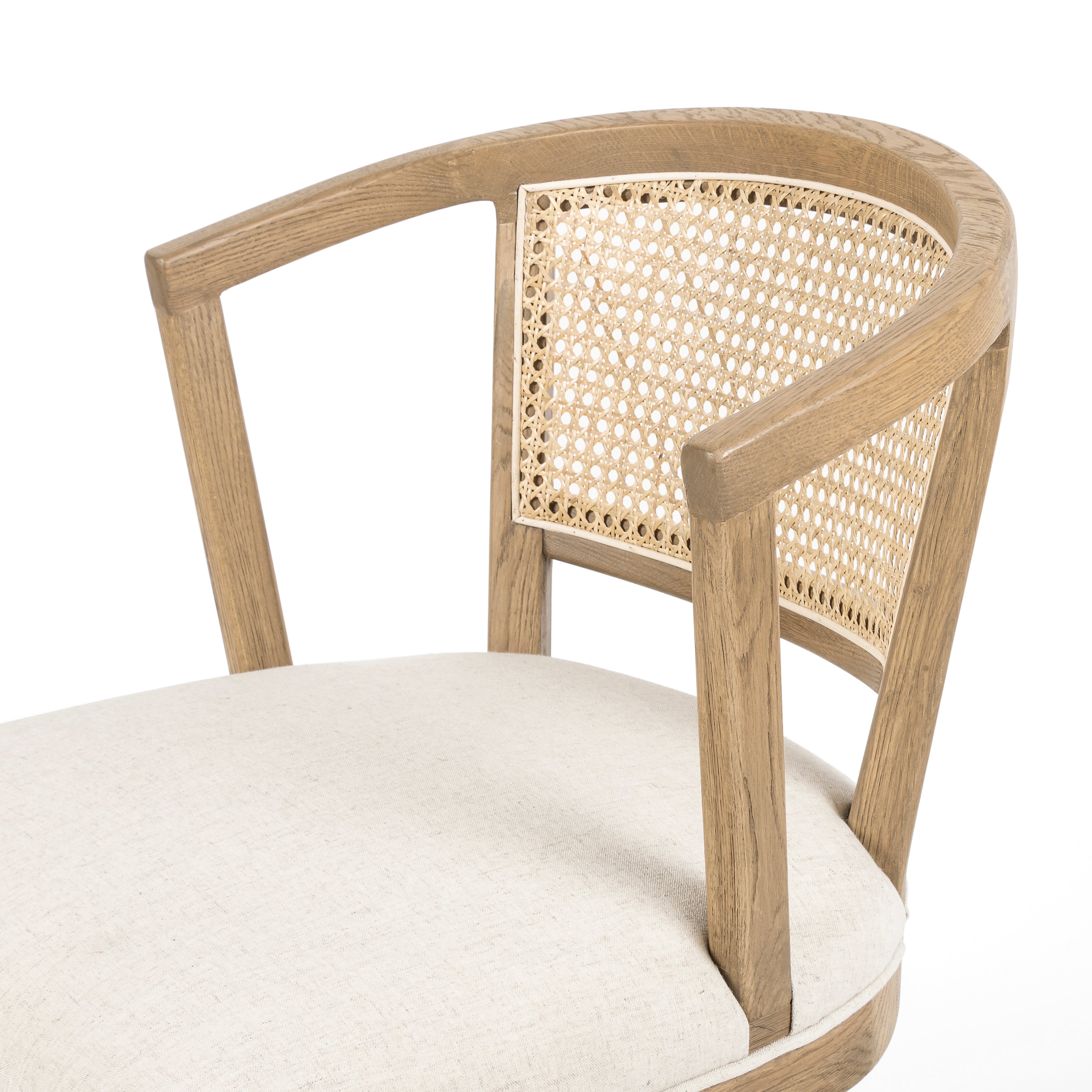 Alexa Desk Chair-Light Honey Nettlewood - Image 3