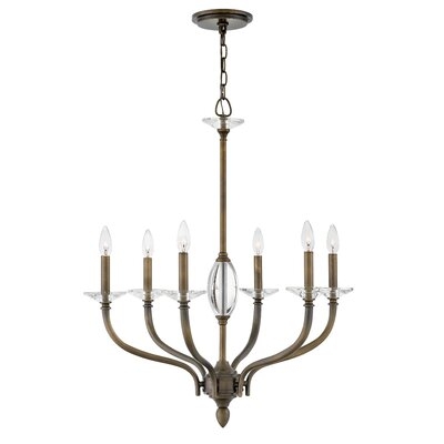 Cripe 6 - Light Candle Style Classic / Traditional Chandelier - Image 0