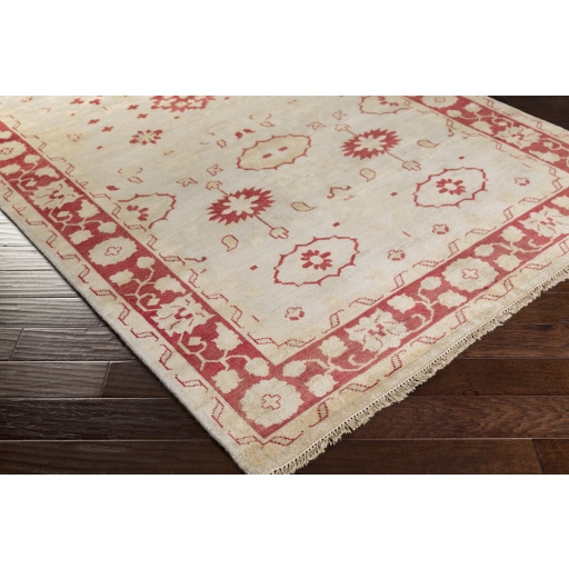 Antique Beige Indoor 5'6" x 8'6" Handmade Rug - Image 1