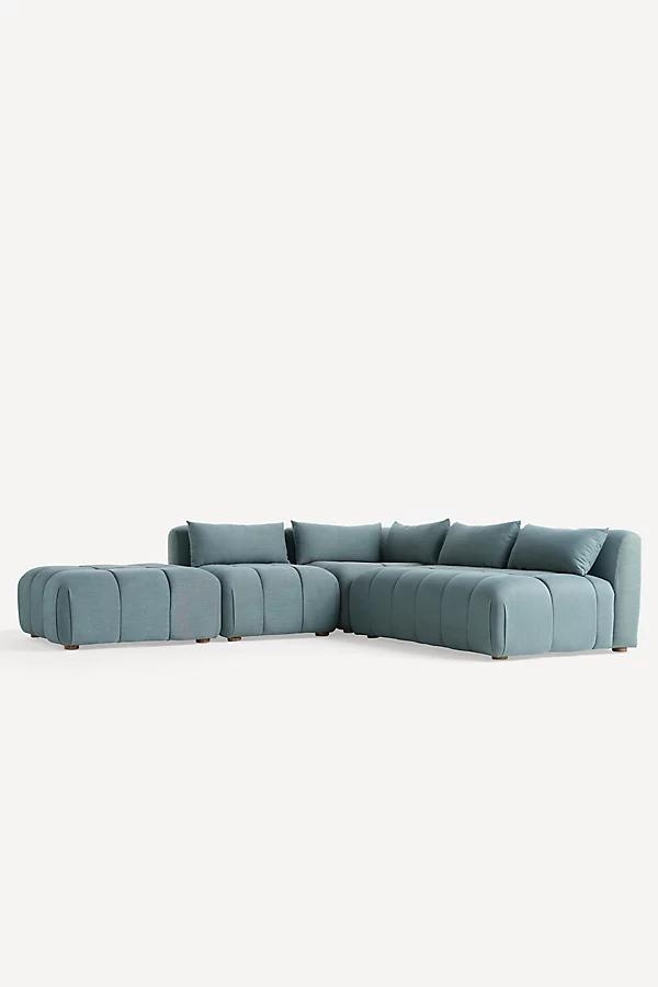 Kora Tufted Performance Woven Modular Corner Chair - Image 0