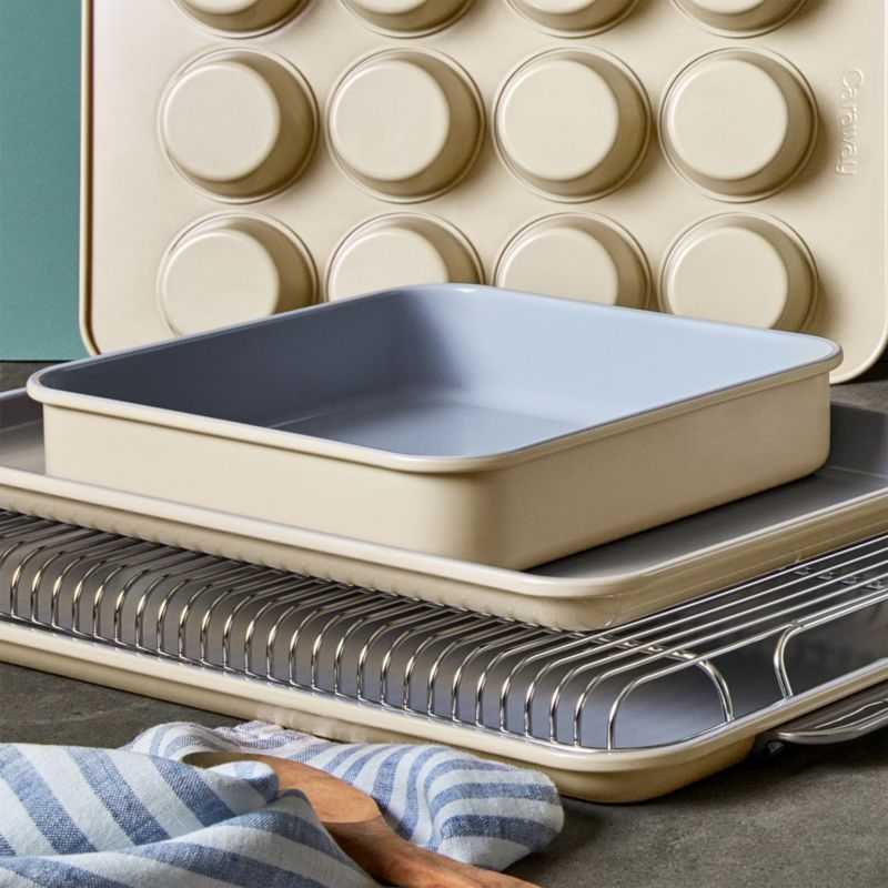 Caraway ® Cream Ceramic Non-Stick Square Baking Pan - Image 1