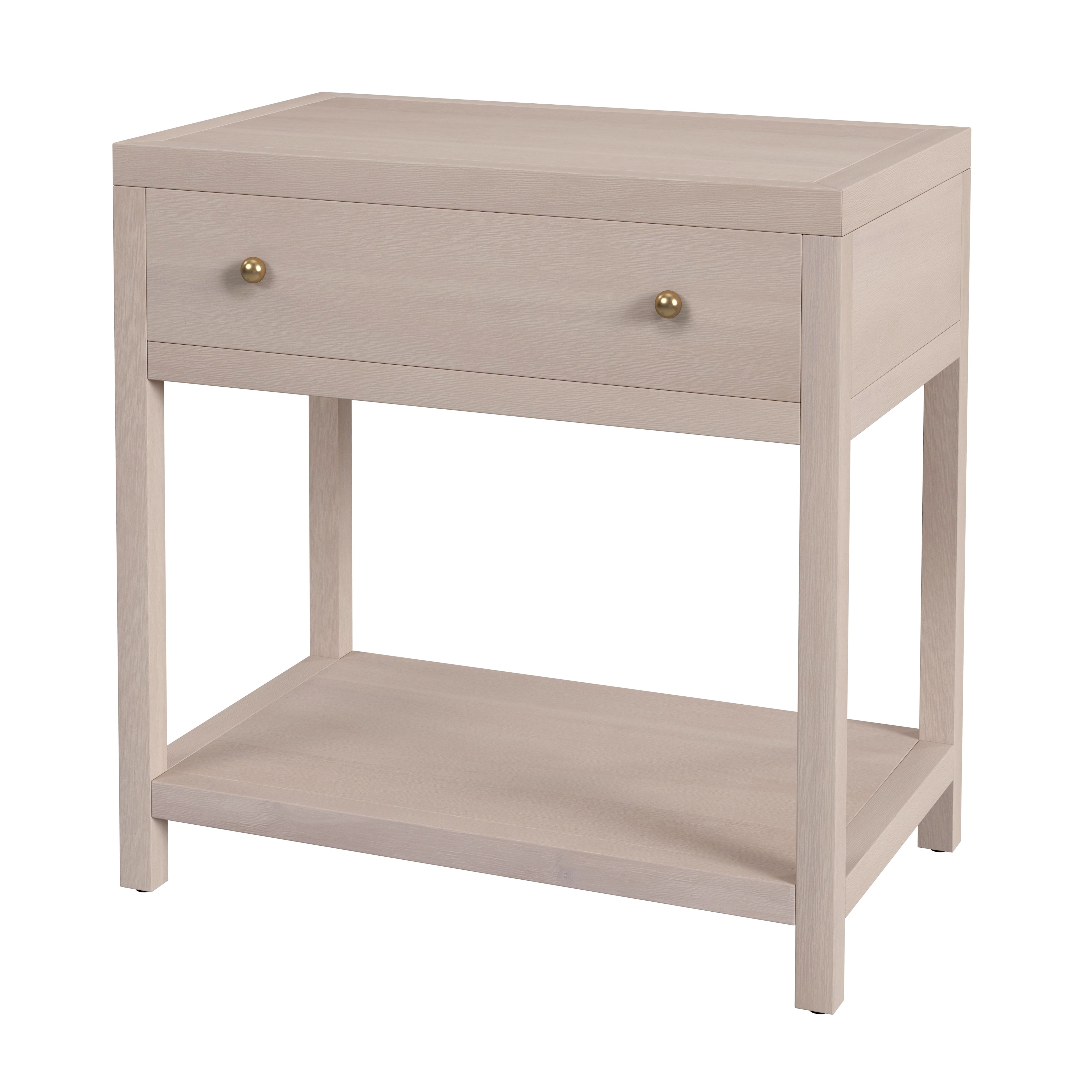 Nora Antique Taupe Nightstand - Image 0