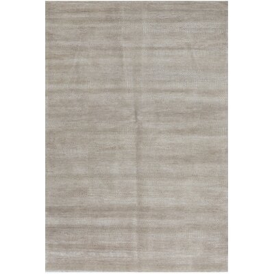 Hand-Knotted 5.11' x 8.10' Natural/Gold Area Rug - Image 0