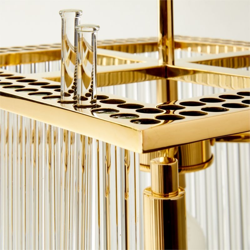 Stellar 2-Tier Square Glass Pendant Light - Image 4