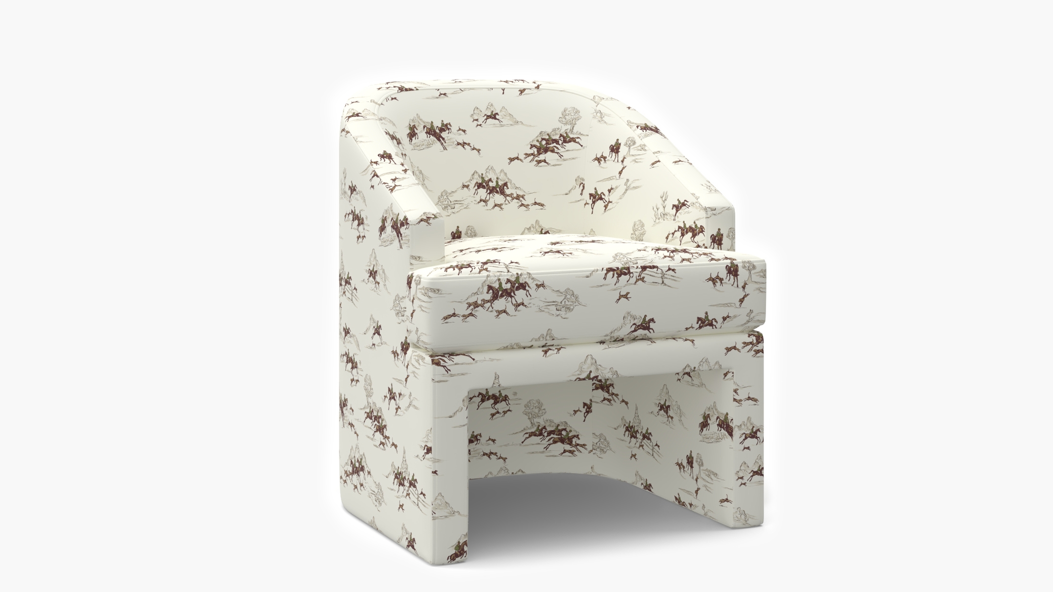 Arco Dining Chair, Green Cotswold Hunt - Image 0