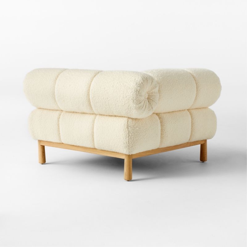 Sevigne Ivory Boucle Corner Chair by goop - Image 8