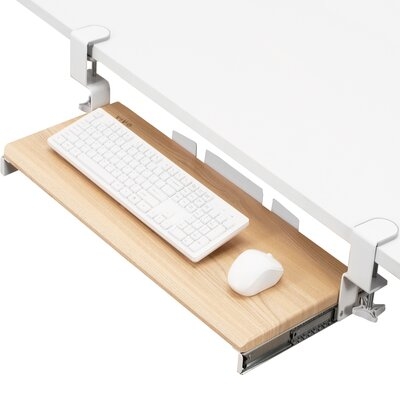 Asherton 3.5" H x 32.5" W x 12.3" D Desk Keyboard Tray/Drawer - Image 0