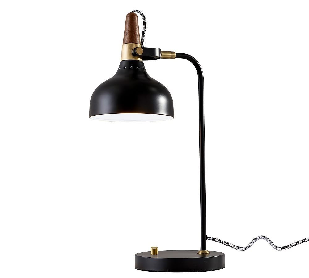 Thora Metal Task Lamp, Black - Image 0