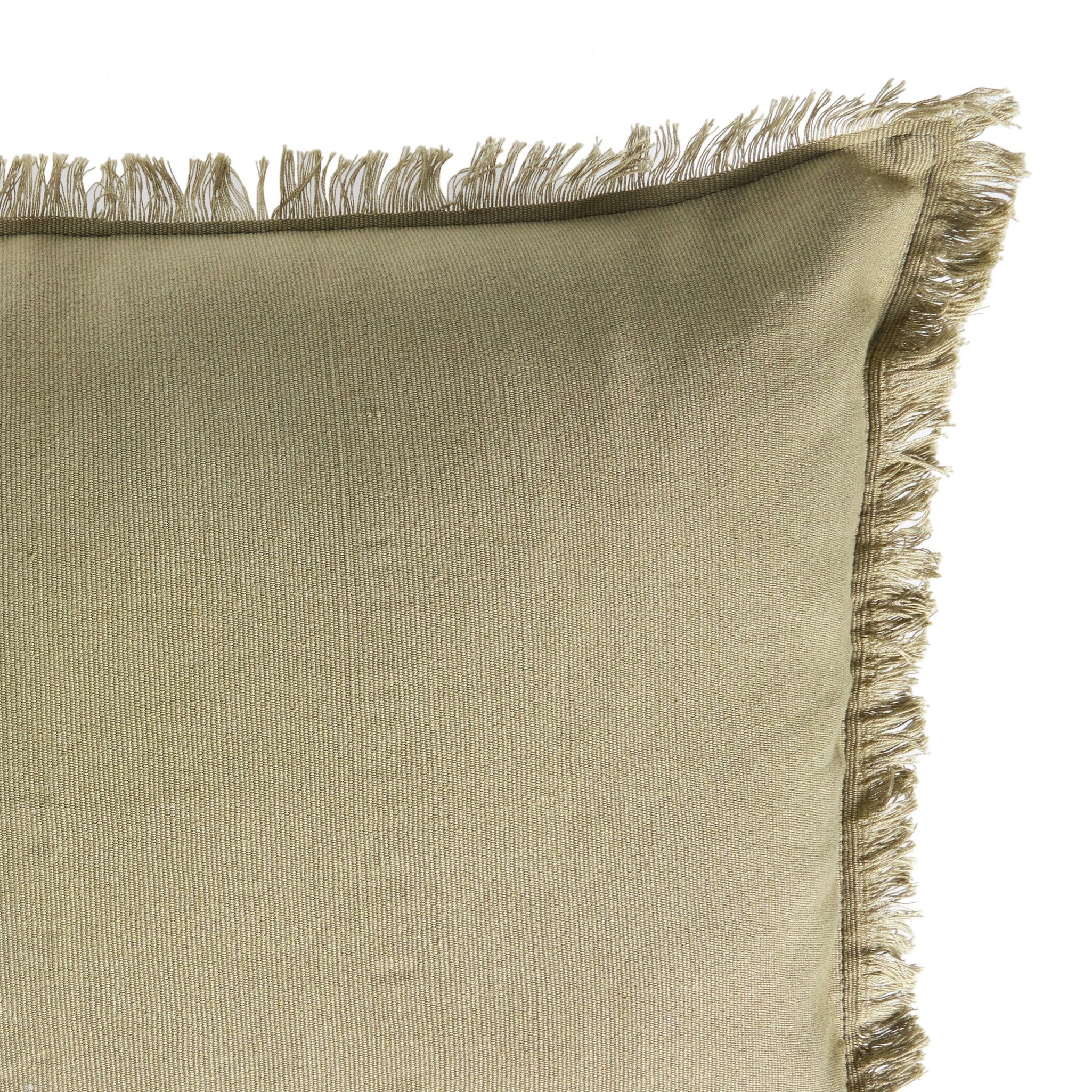 Handwoven Eyelash Pillow - Sage Cotton - Image 2