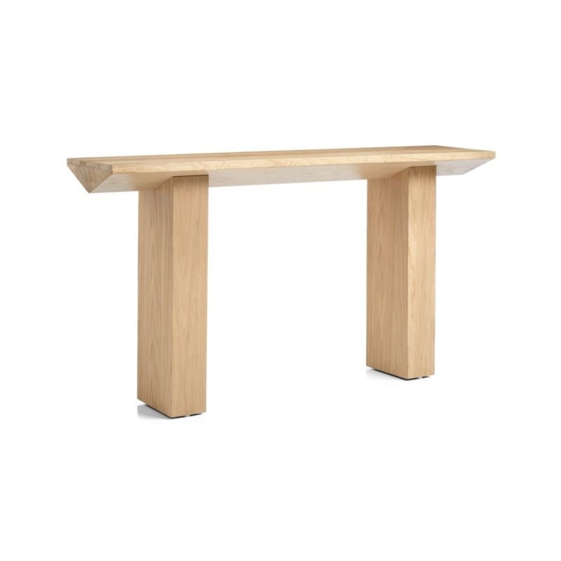 Van Natural Wood Console Table - Image 1