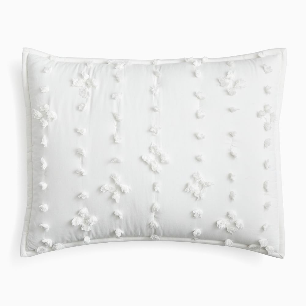 Candlewick Comforter, Standard Sham Set, White - Image 0