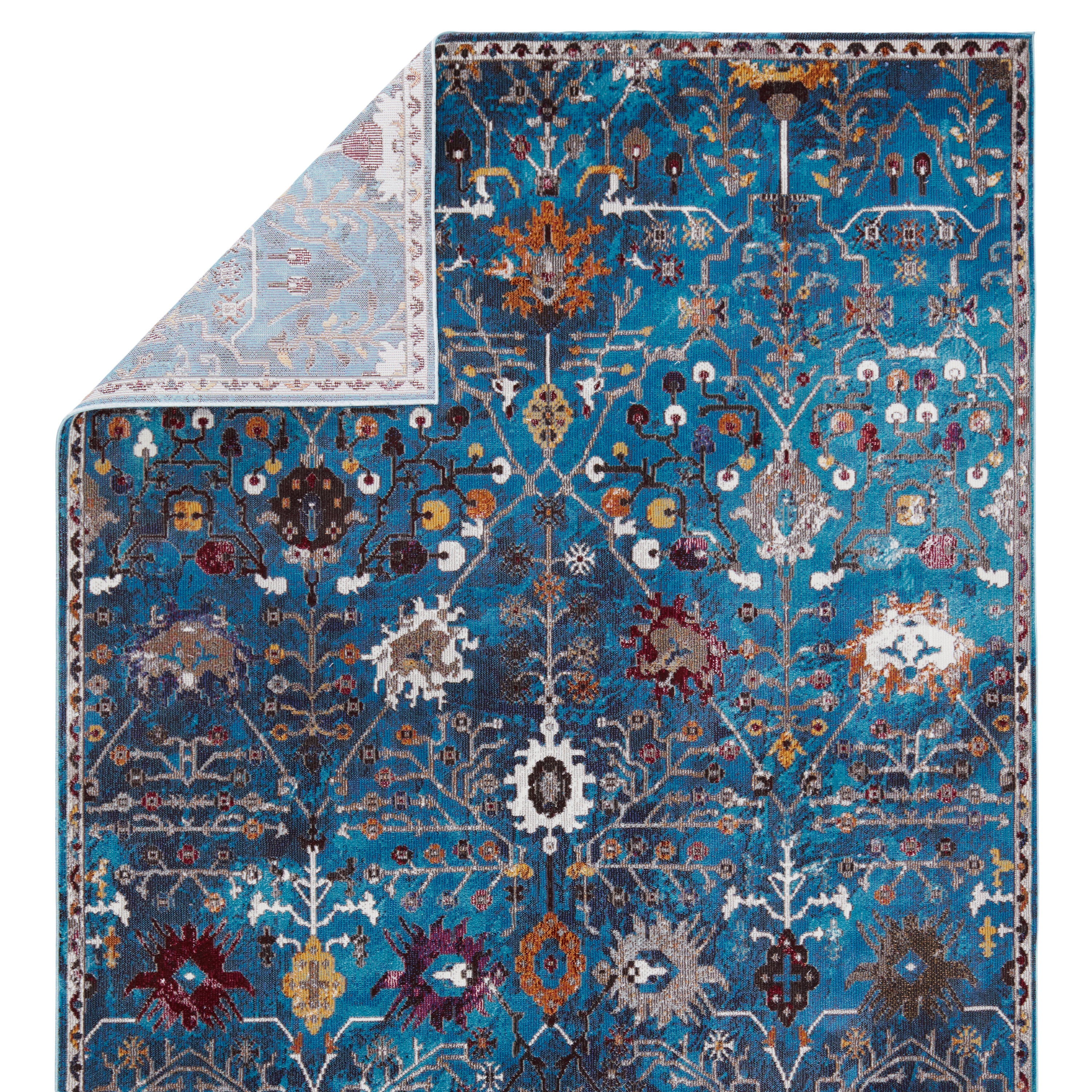 Vibe by Zaniah Trellis Blue/ Multicolor Area Rug (9'X12') - Image 2