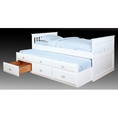 Zenobia Twin Solid Wood Storage Platform Bed - Image 0