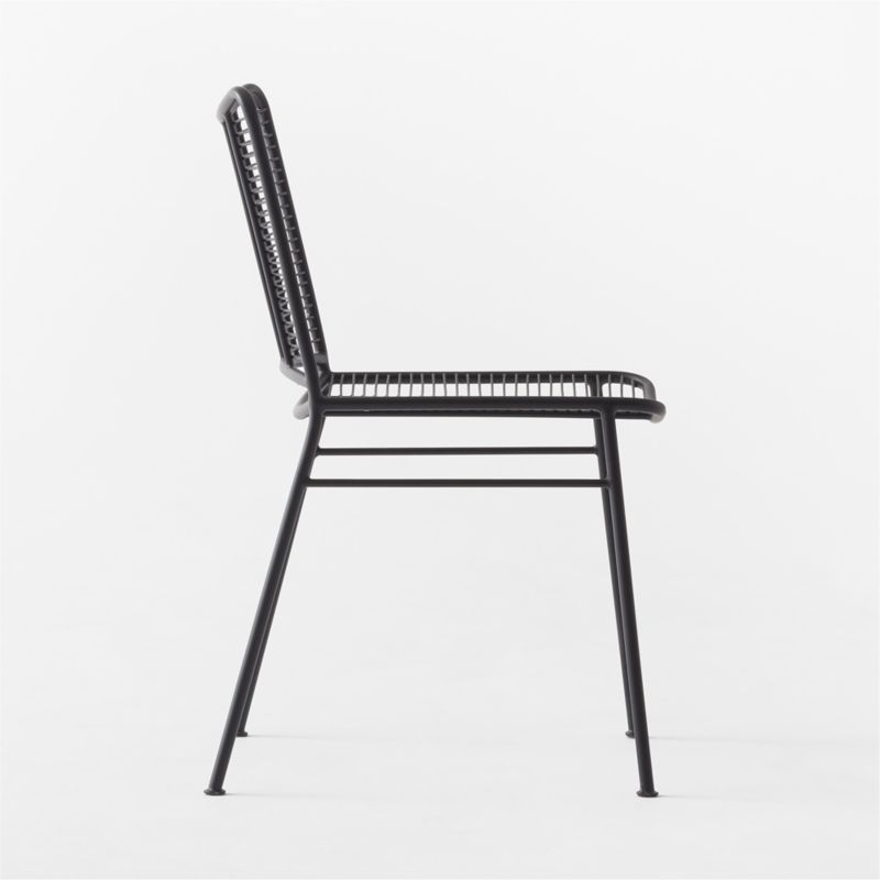 Sigma Black Metal Dining Chair - Image 3