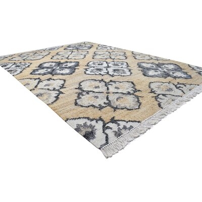 One Of A Kind  Flatweave Modern & Contemporary 6' X 9' Novelty Wool Beige Rug - Image 0