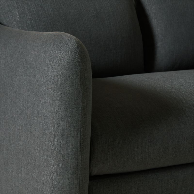 Tuffare 79.25" Charcoal Grey Performance Fabric Sleeper Sofa - Image 1