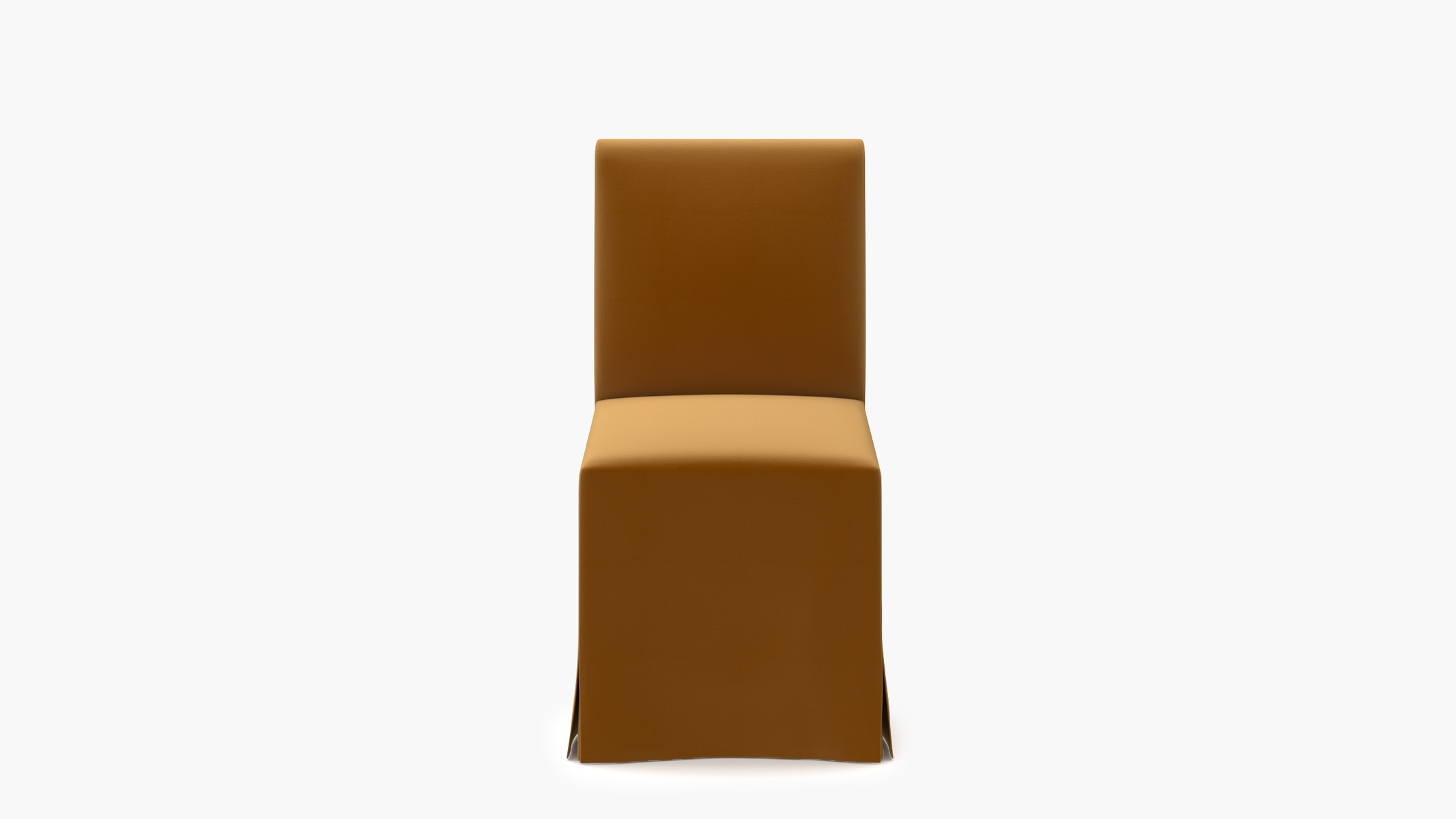 Slipcovered Signature Dining Chair, Marigold Performance Velvet - Image 0
