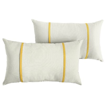 Churchton Acrylic Indoor/Outdoor Striped Lumbar Pillow - Image 0