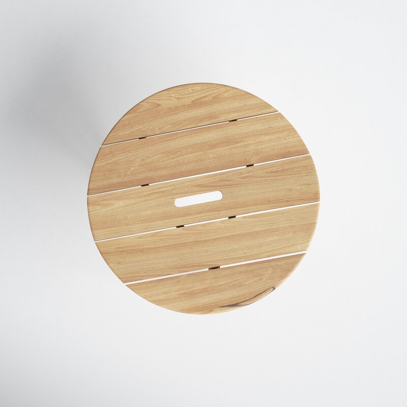 Bruges Teak Solid Wood Side Table - Image 7