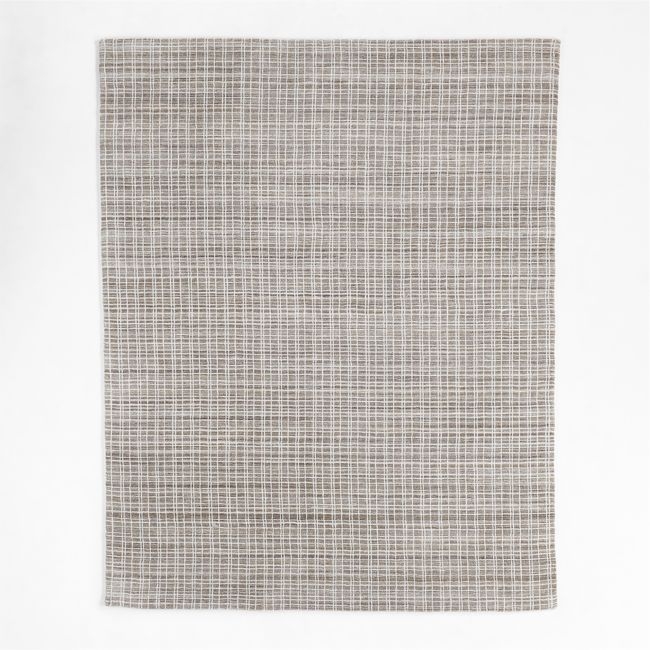 Talence Performance Handwoven Light Grey Area Rug 9'x12' - Image 0