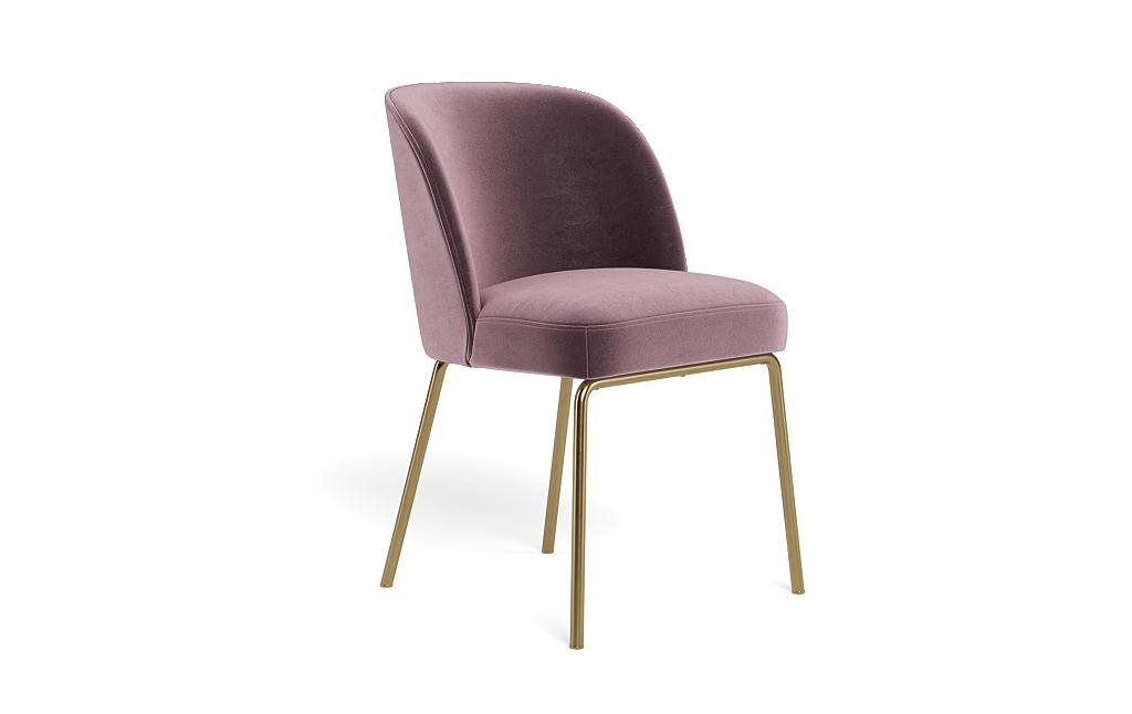 Graham Metal Framed Upholstered Chair with Contrast Piping - Image 1